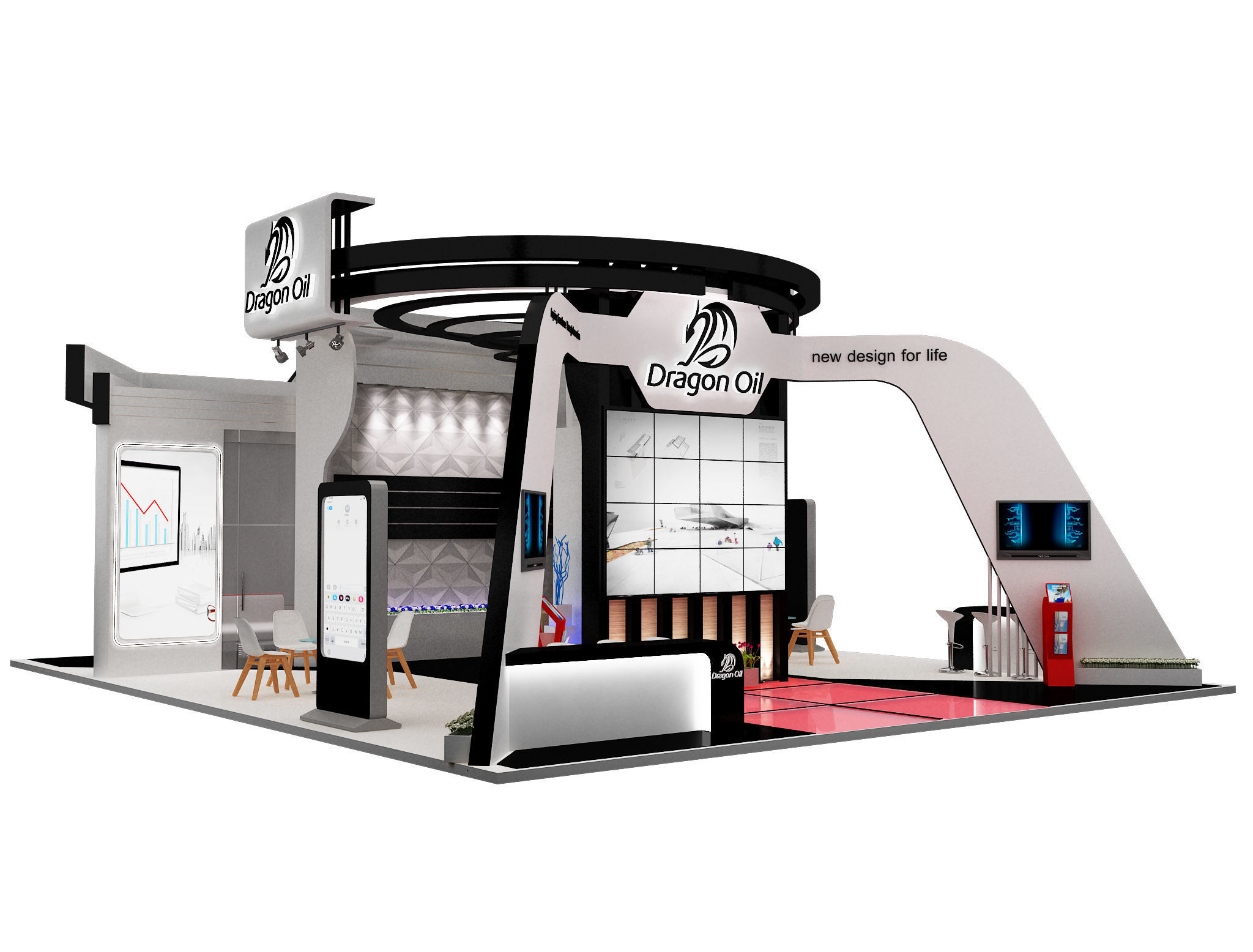 Booth Exhibition Stand a241c  3D model_2