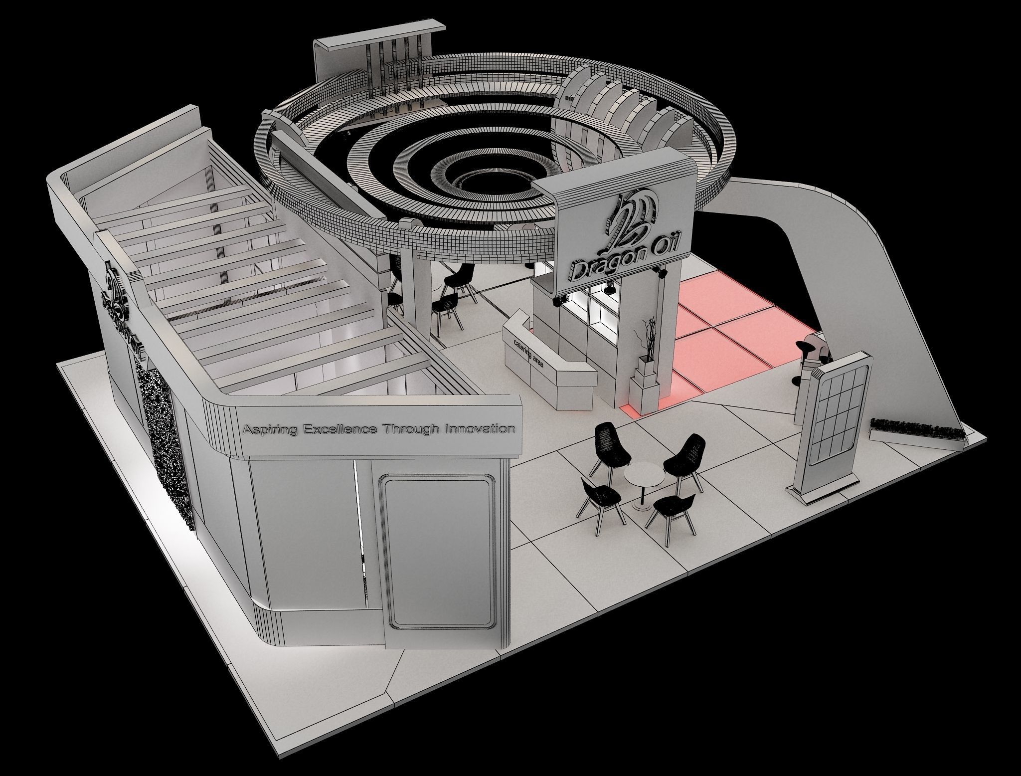 Booth Exhibition Stand a241c  3D model_33