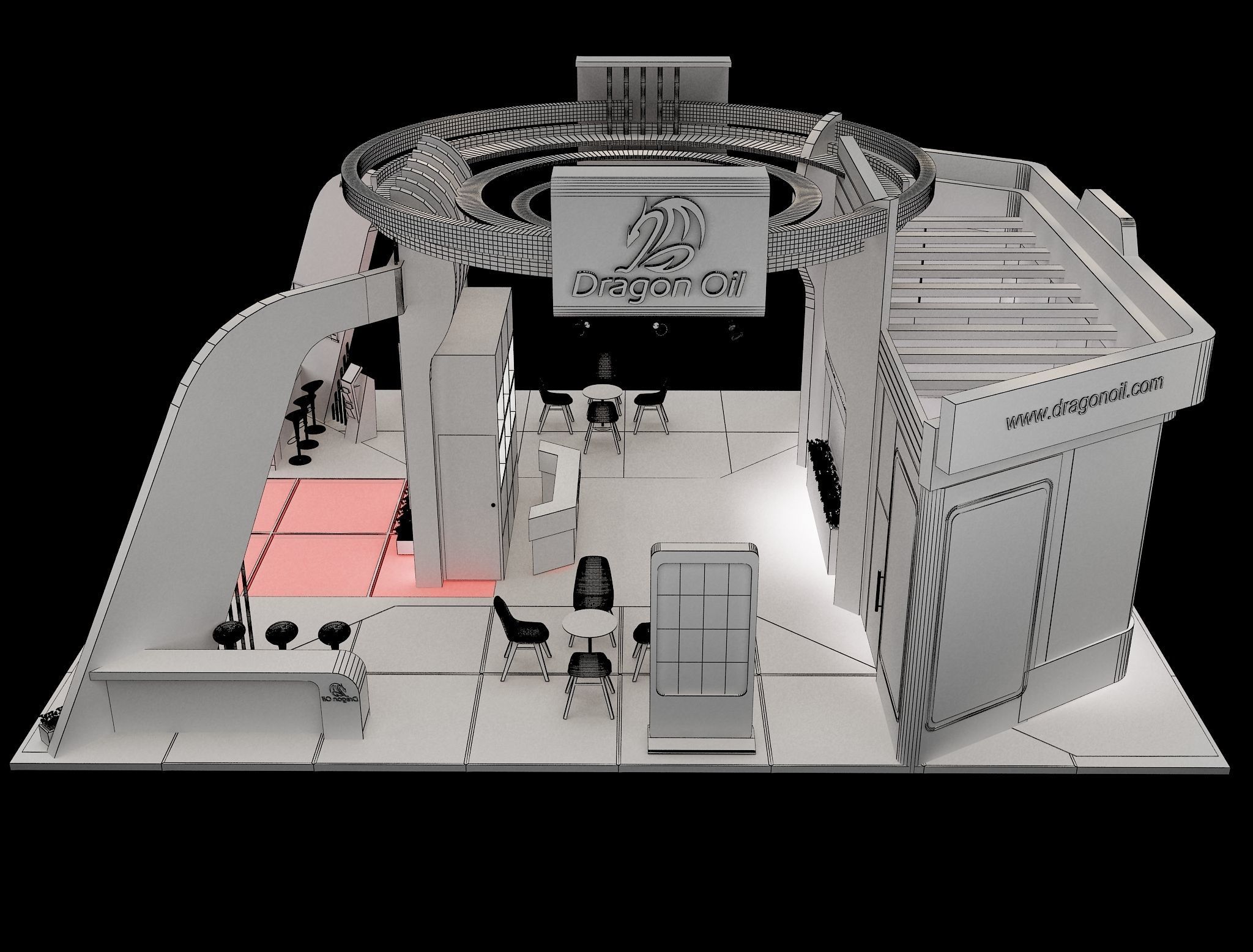 Booth Exhibition Stand a241c  3D model_27