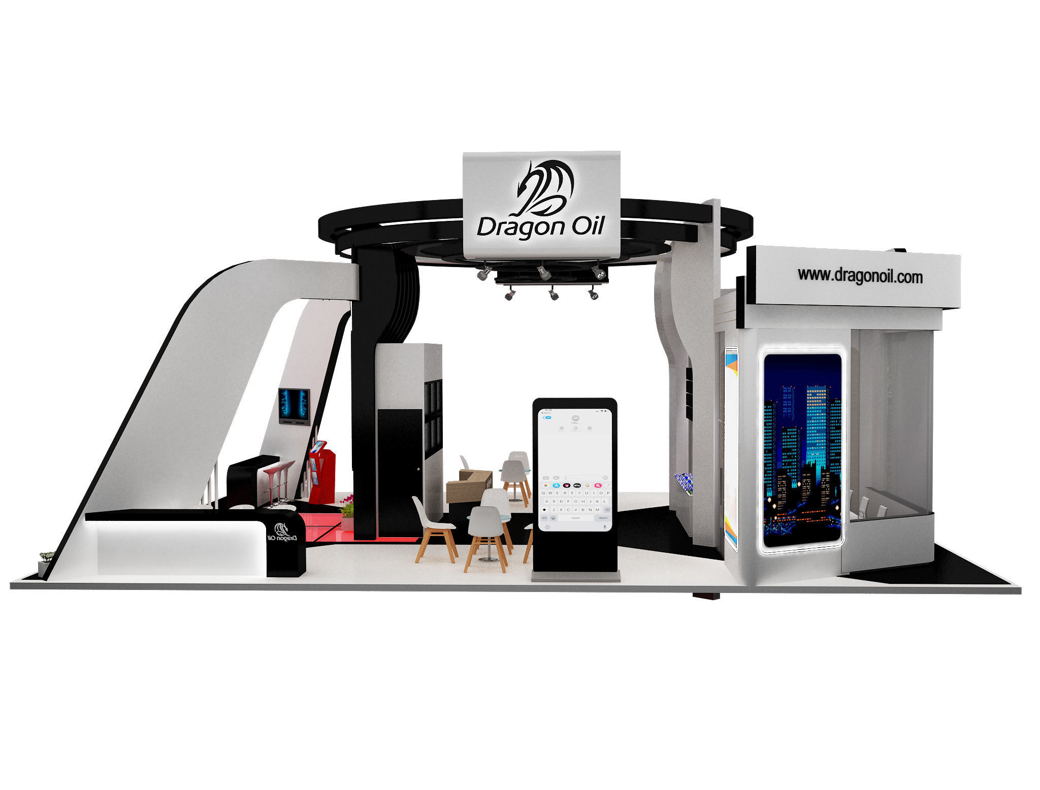 Booth Exhibition Stand a241c  3D model_7