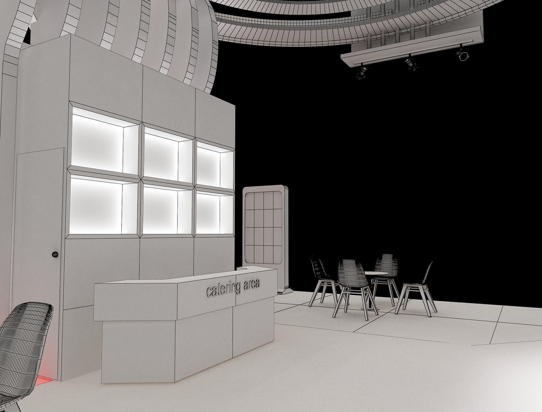 Booth Exhibition Stand a241c  3D model_35