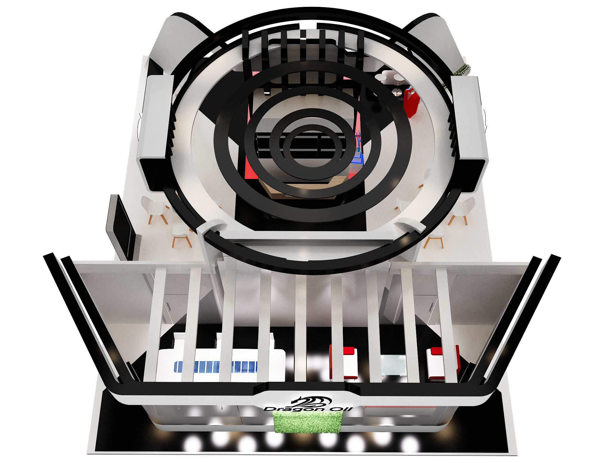 Booth Exhibition Stand a241c  3D model_5