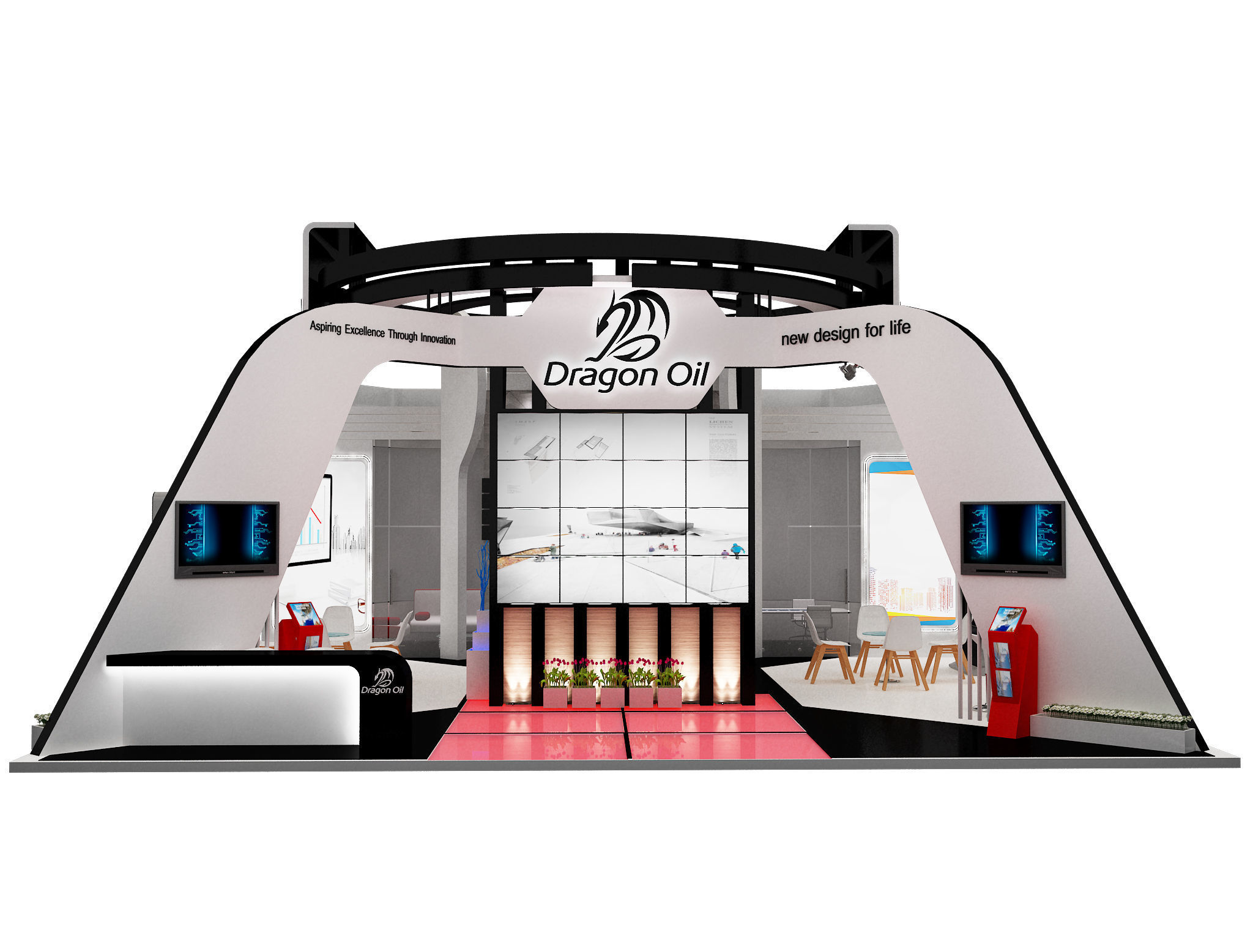 Booth Exhibition Stand a241c  3D model_19