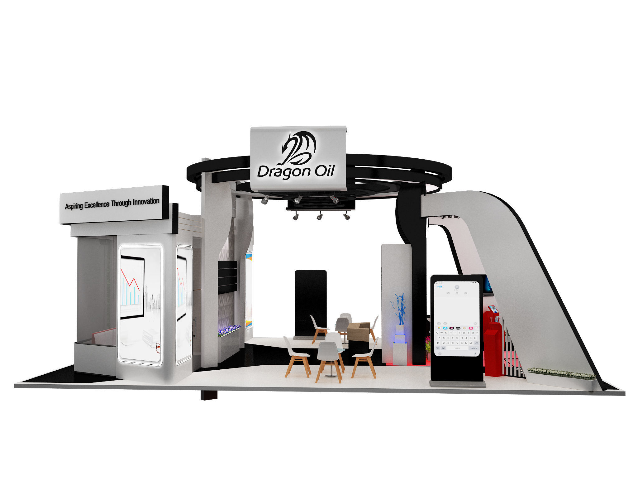 Booth Exhibition Stand a241c  3D model_12