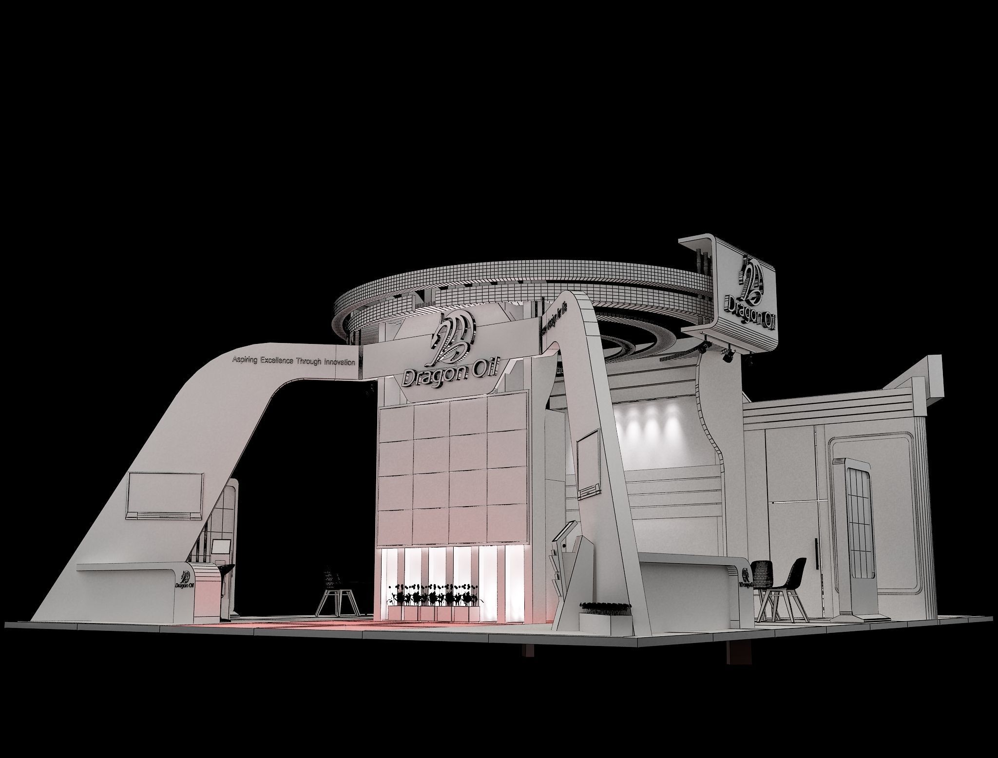 Booth Exhibition Stand a241c  3D model_25