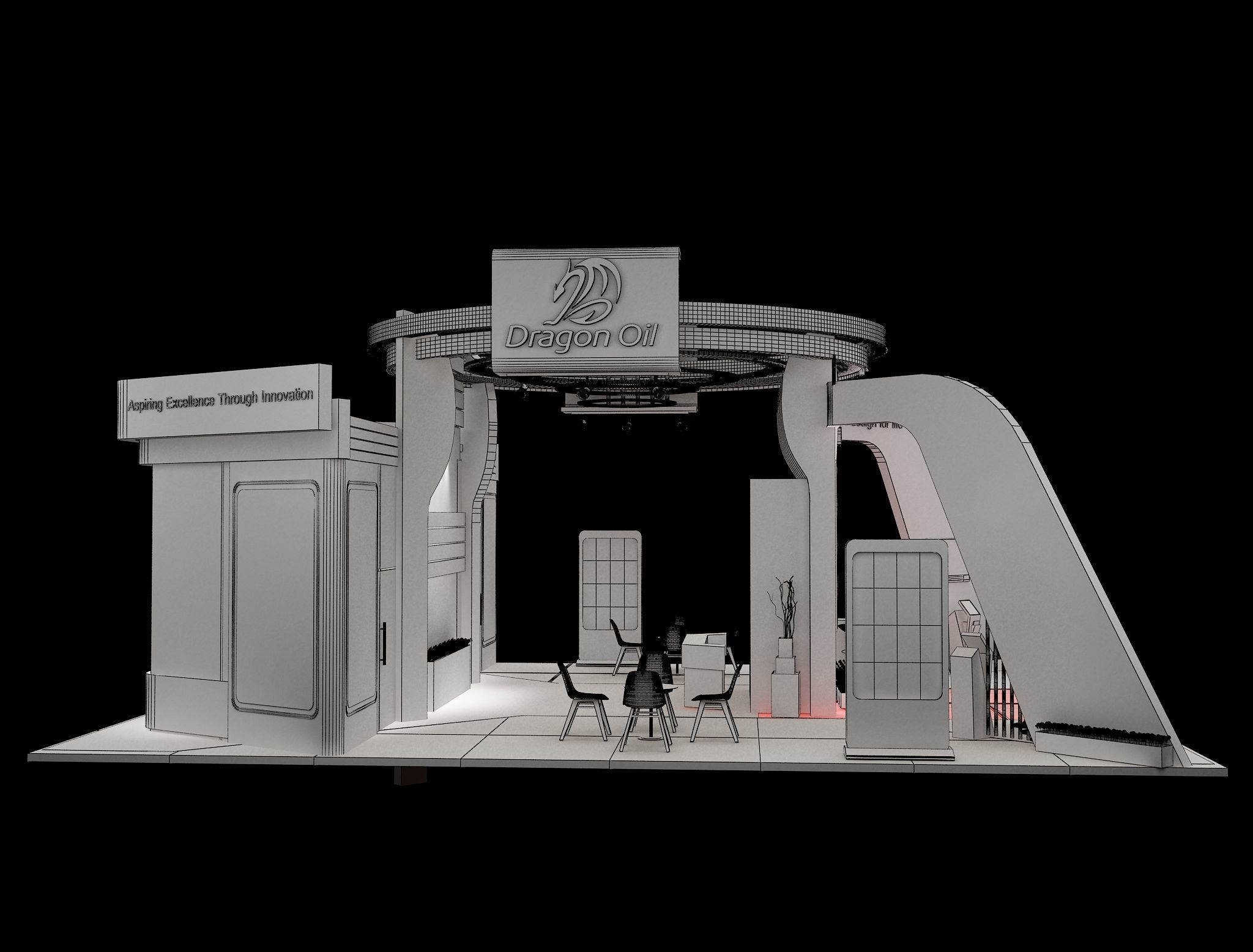Booth Exhibition Stand a241c  3D model_14