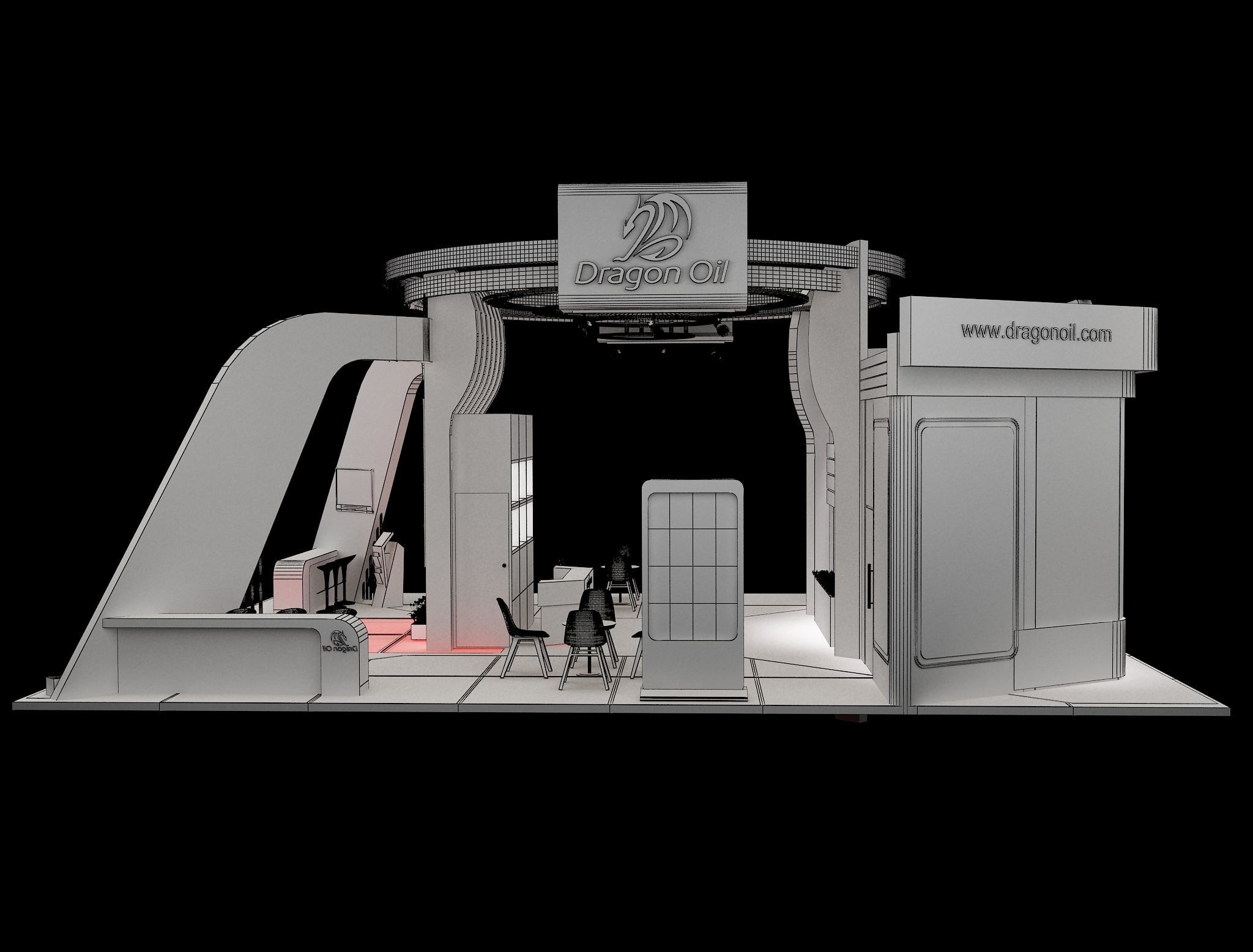 Booth Exhibition Stand a241c  3D model_22
