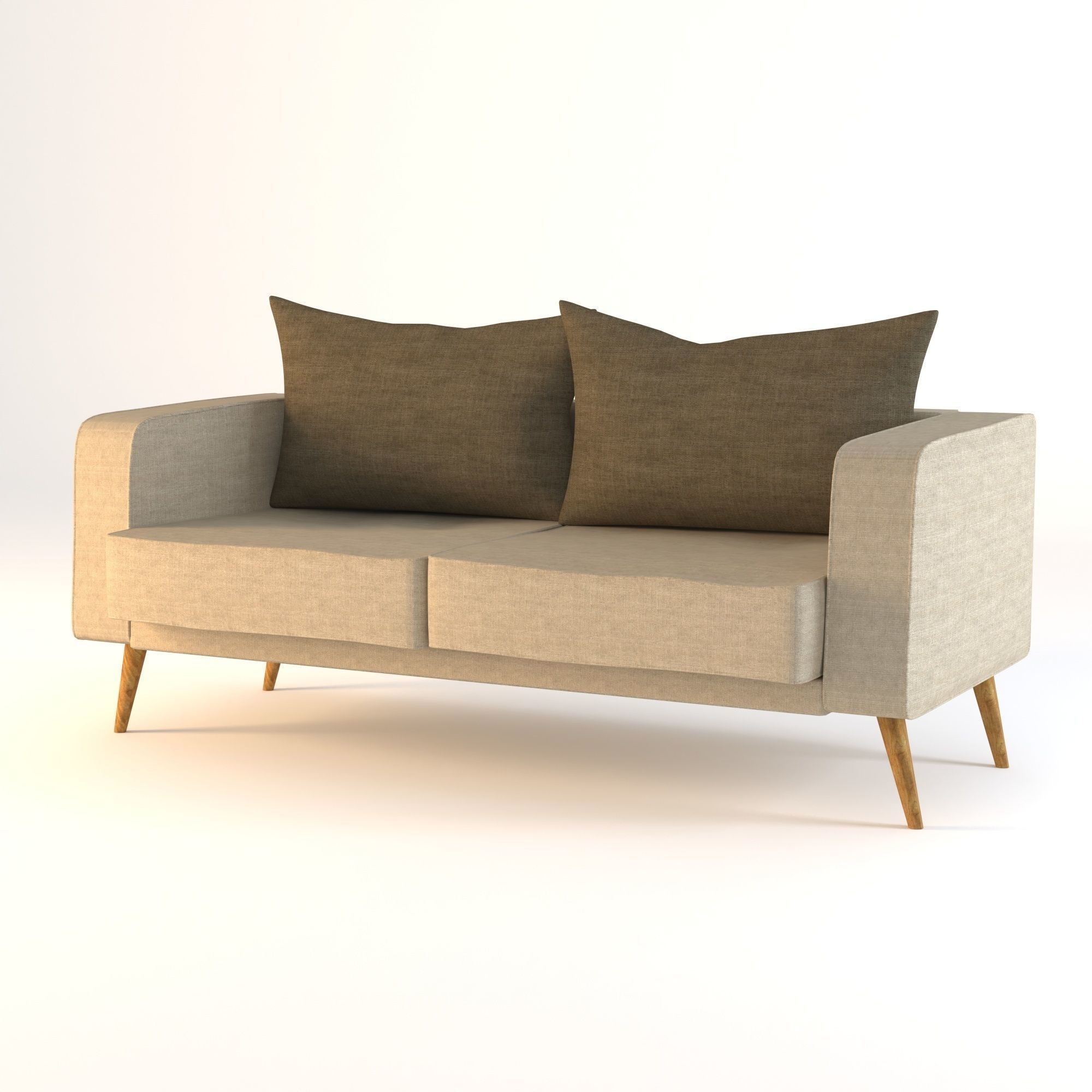 S sofa 1 3D model_1