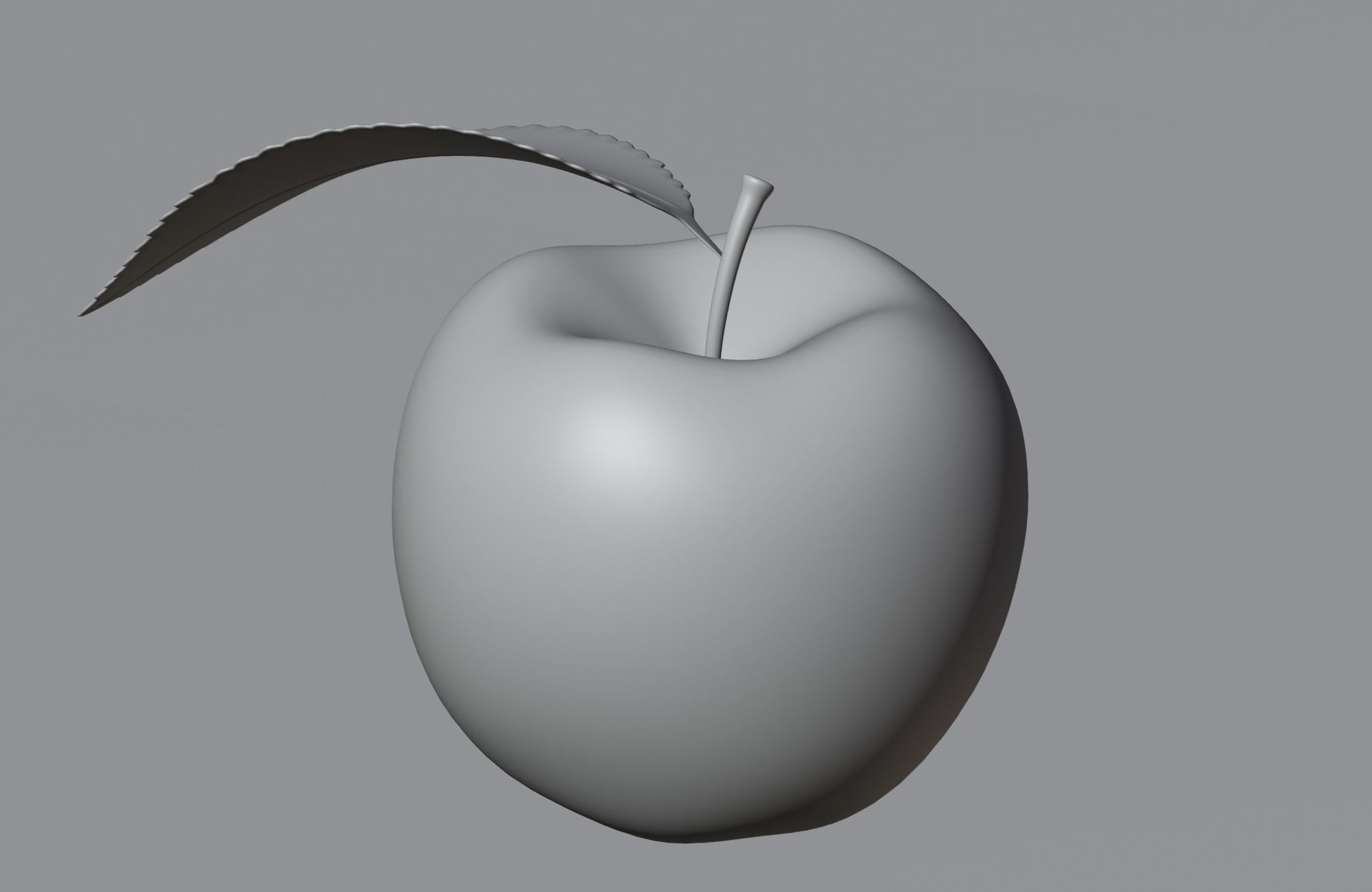 Apple A2 Low-poly 3D model_6
