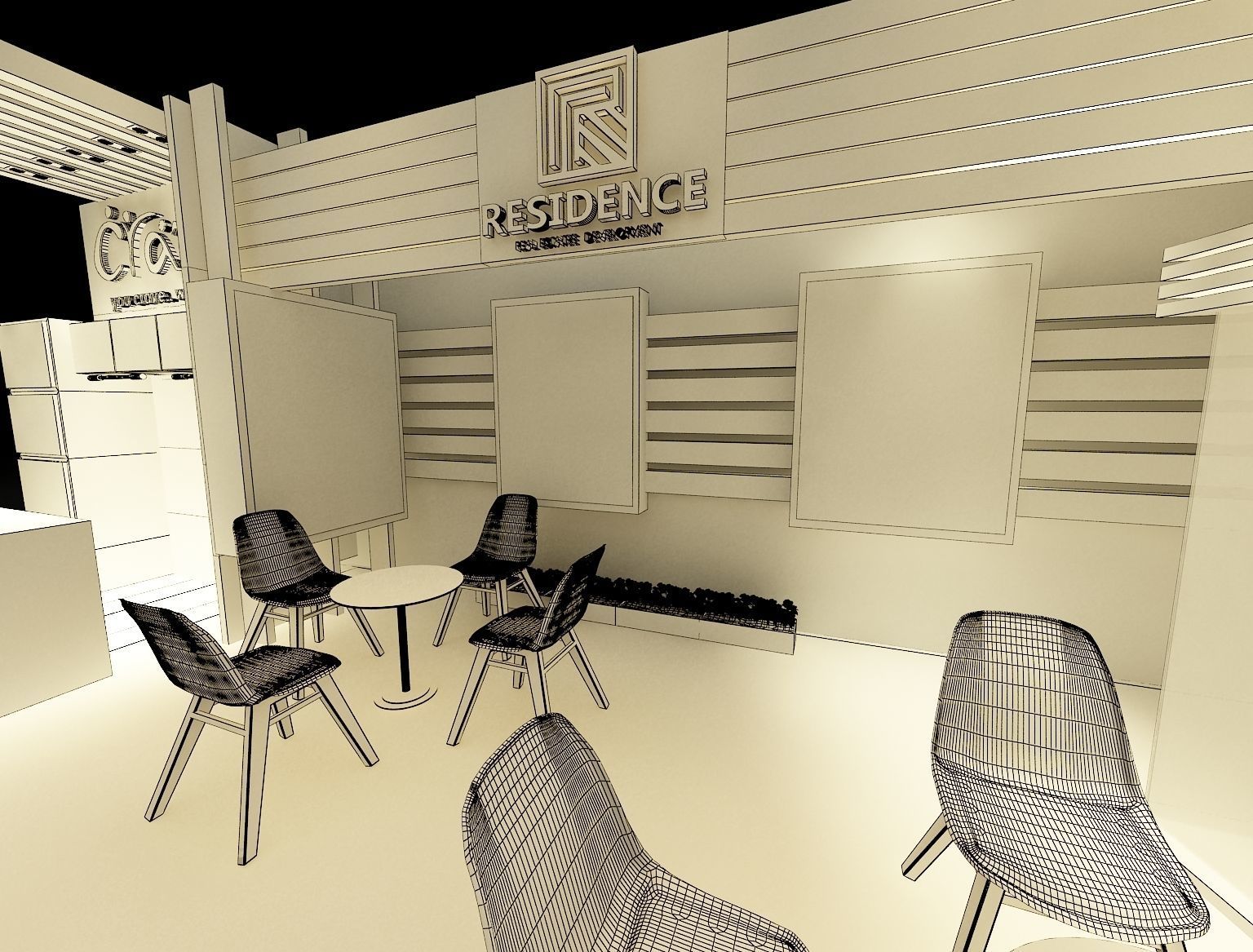 Booth Exhibition Stand a242  3D model_11