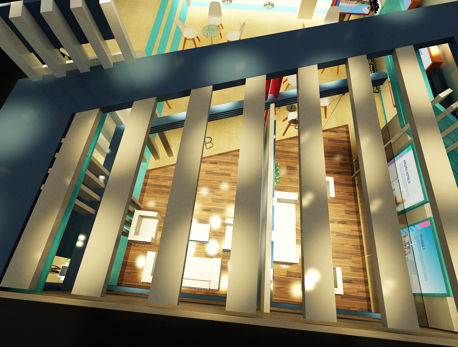 Booth Exhibition Stand a242  3D model_4