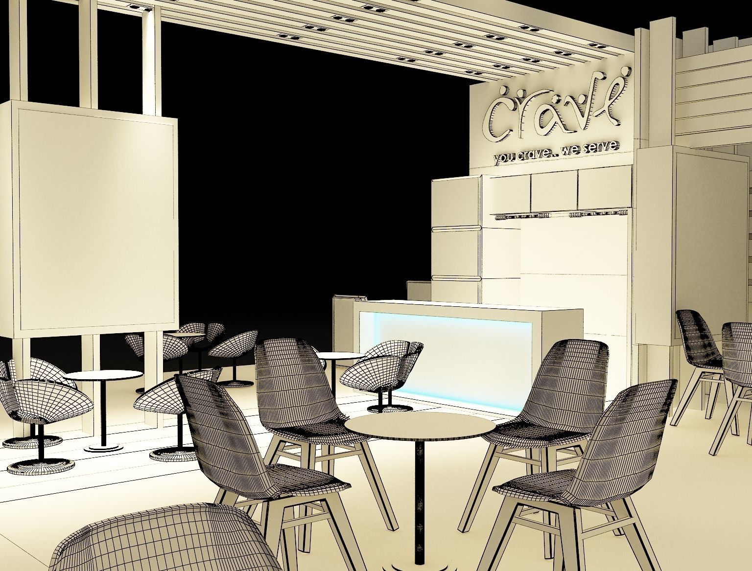 Booth Exhibition Stand a242  3D model_33