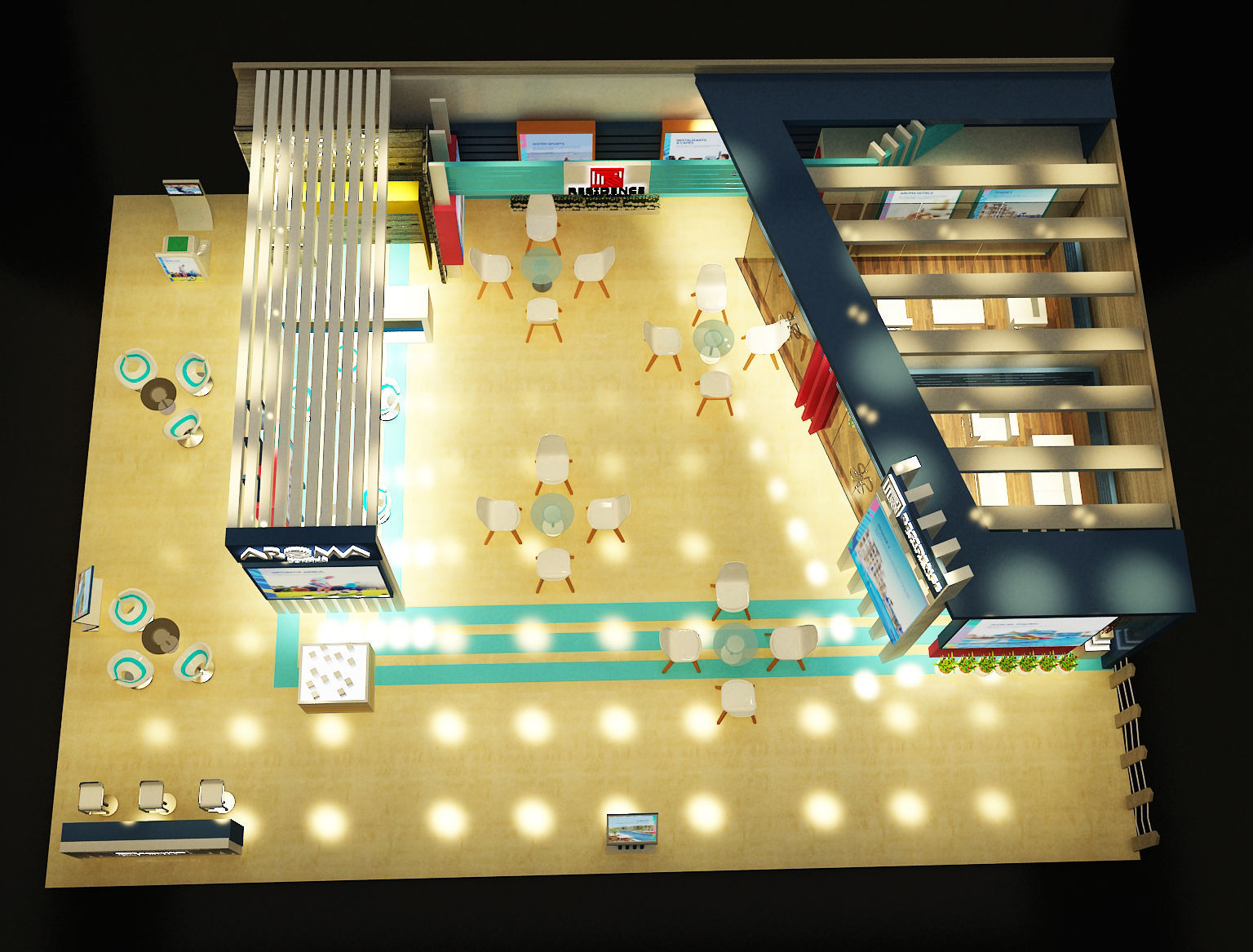 Booth Exhibition Stand a242  3D model_12