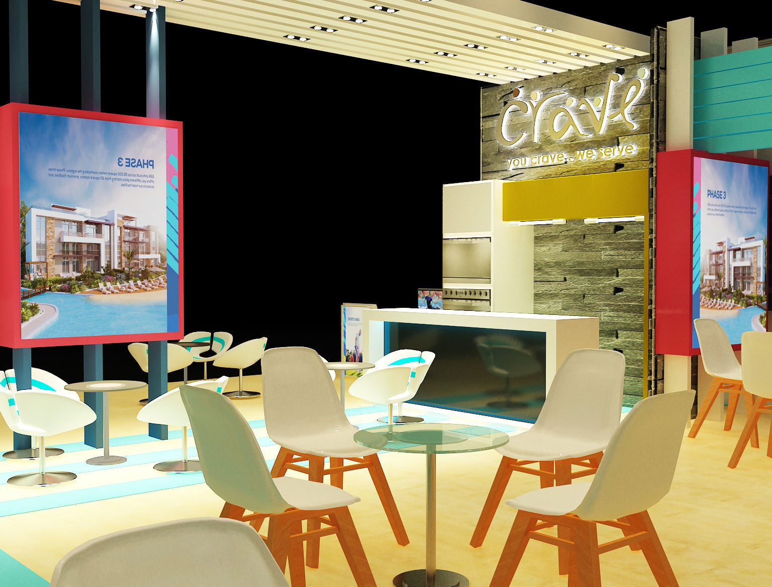 Booth Exhibition Stand a242  3D model_32