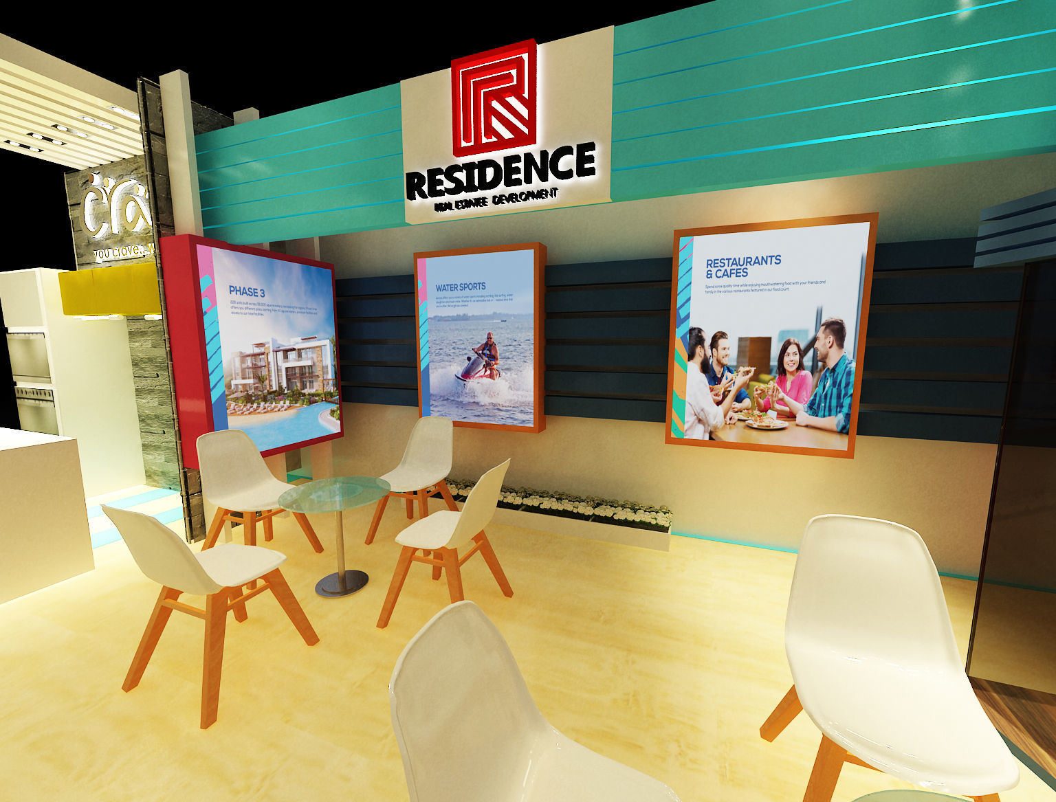 Booth Exhibition Stand a242  3D model_10
