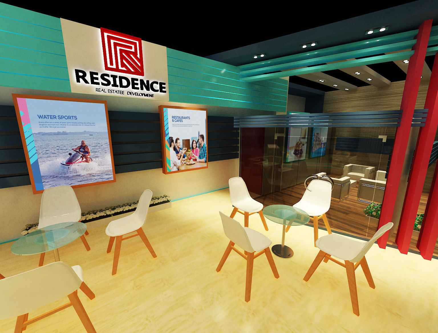 Booth Exhibition Stand a242  3D model_14