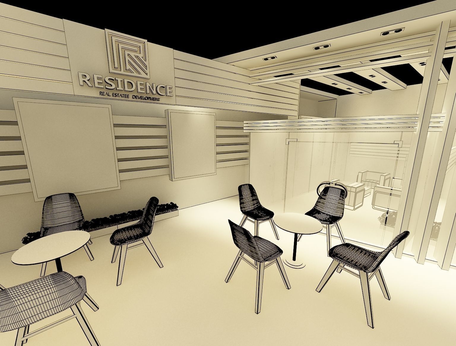 Booth Exhibition Stand a242  3D model_15