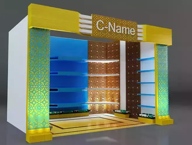 Booth Exhibition Stand a288 3D model
