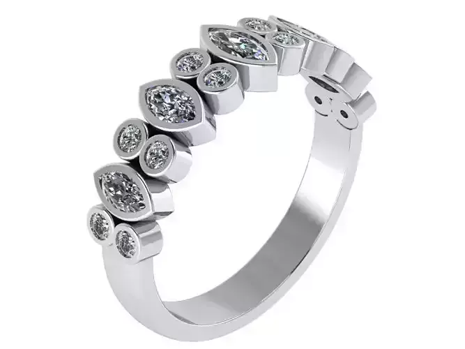 Diamond Band Ring 0727