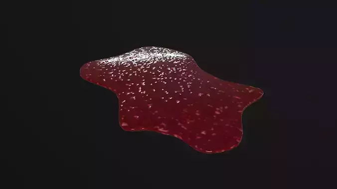 Blood Splatter Low-poly 3D model