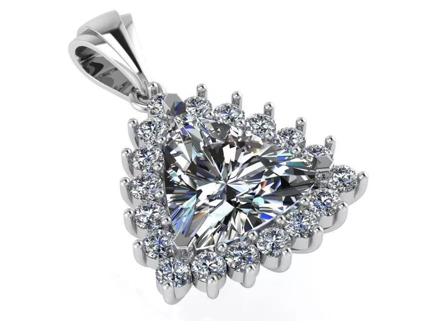 Triangulum Cluster Pendant 0733 3D print model_0