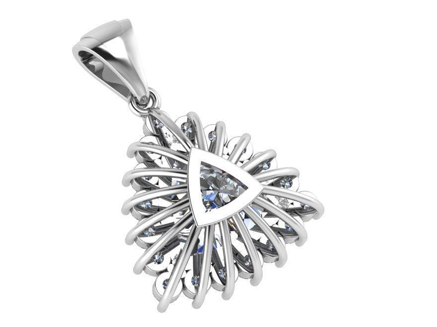 Triangulum Cluster Pendant 0733 3D print model_3