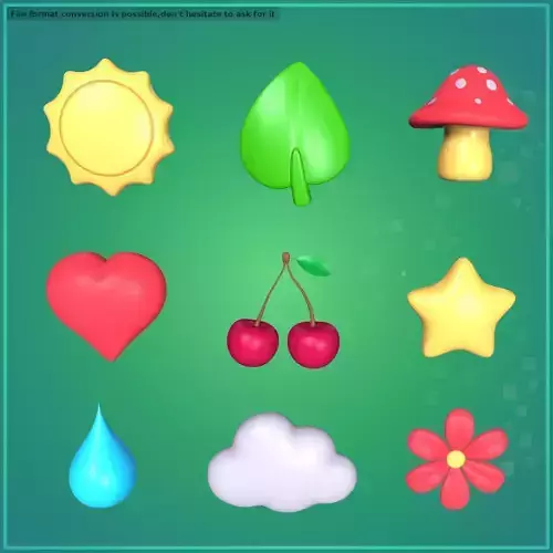 Cartoon Nature Pack Low-poly 3D model