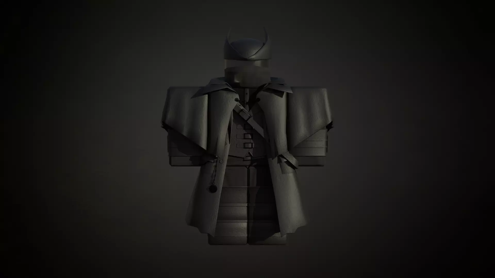 Roblox r6 vampire hunter armor model Low-poly 3D model_0