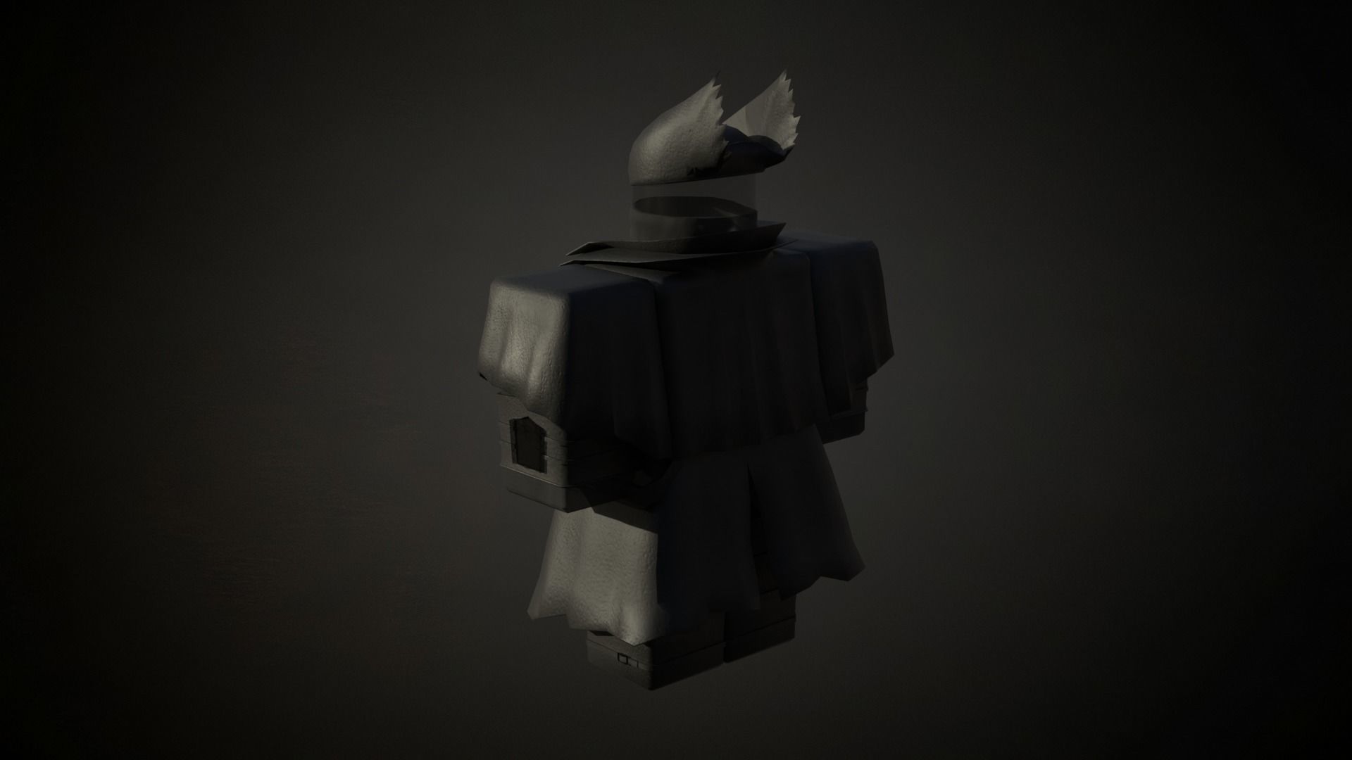 Roblox r6 vampire hunter armor model Low-poly 3D model_4