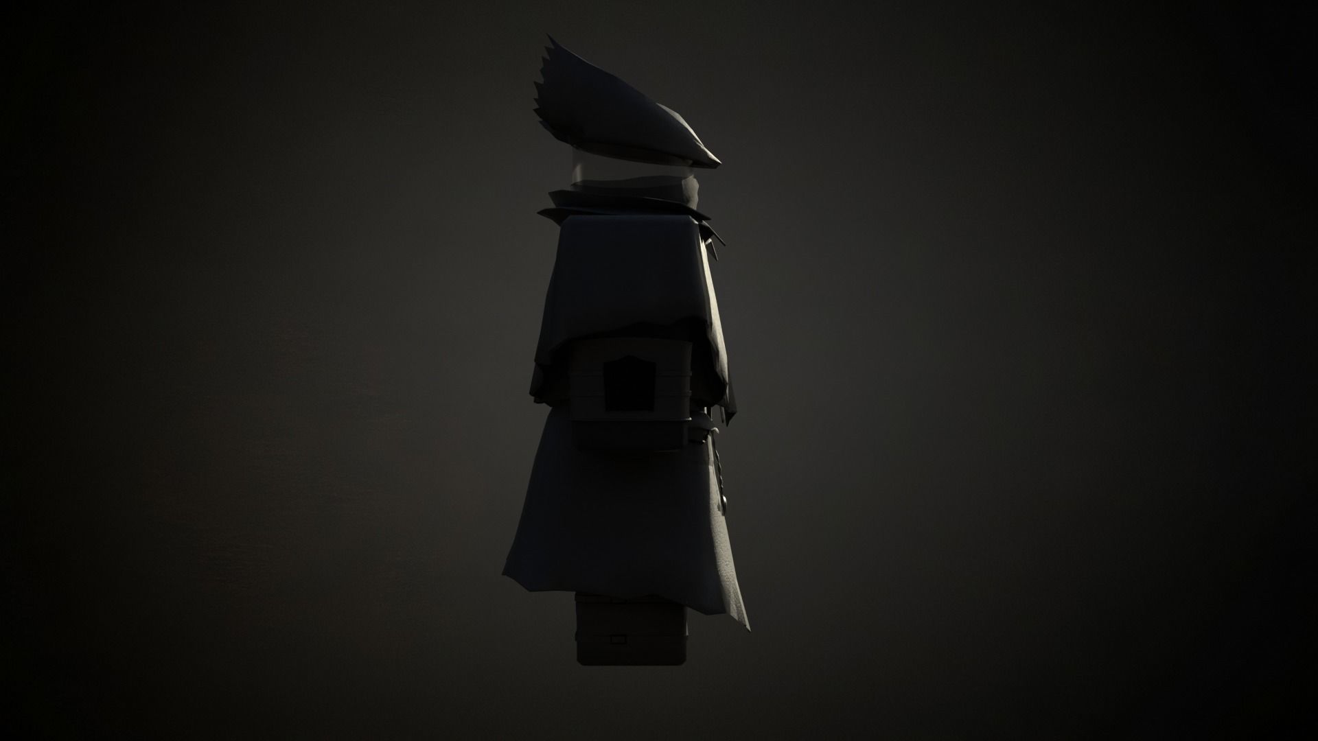 Roblox r6 vampire hunter armor model Low-poly 3D model_7