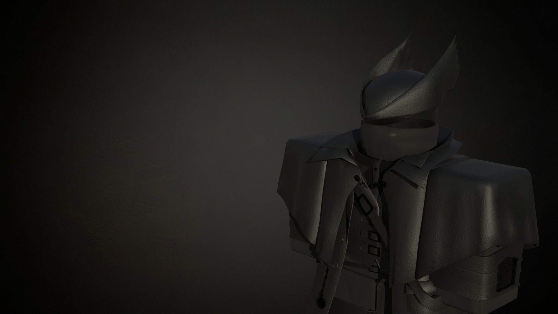 Roblox r6 vampire hunter armor model Low-poly 3D model_2