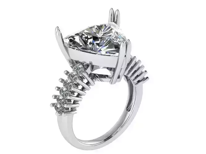 Trilliant Basket Setting Ring 0734