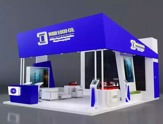 Booth Exhibition Stand a261 3D model