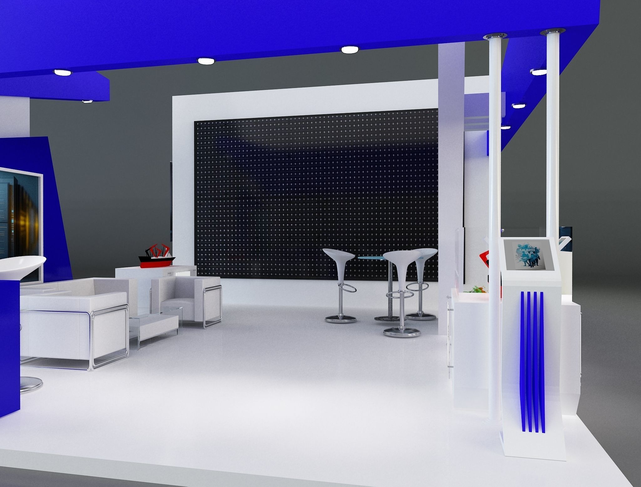 Booth Exhibition Stand a261 3D model_10