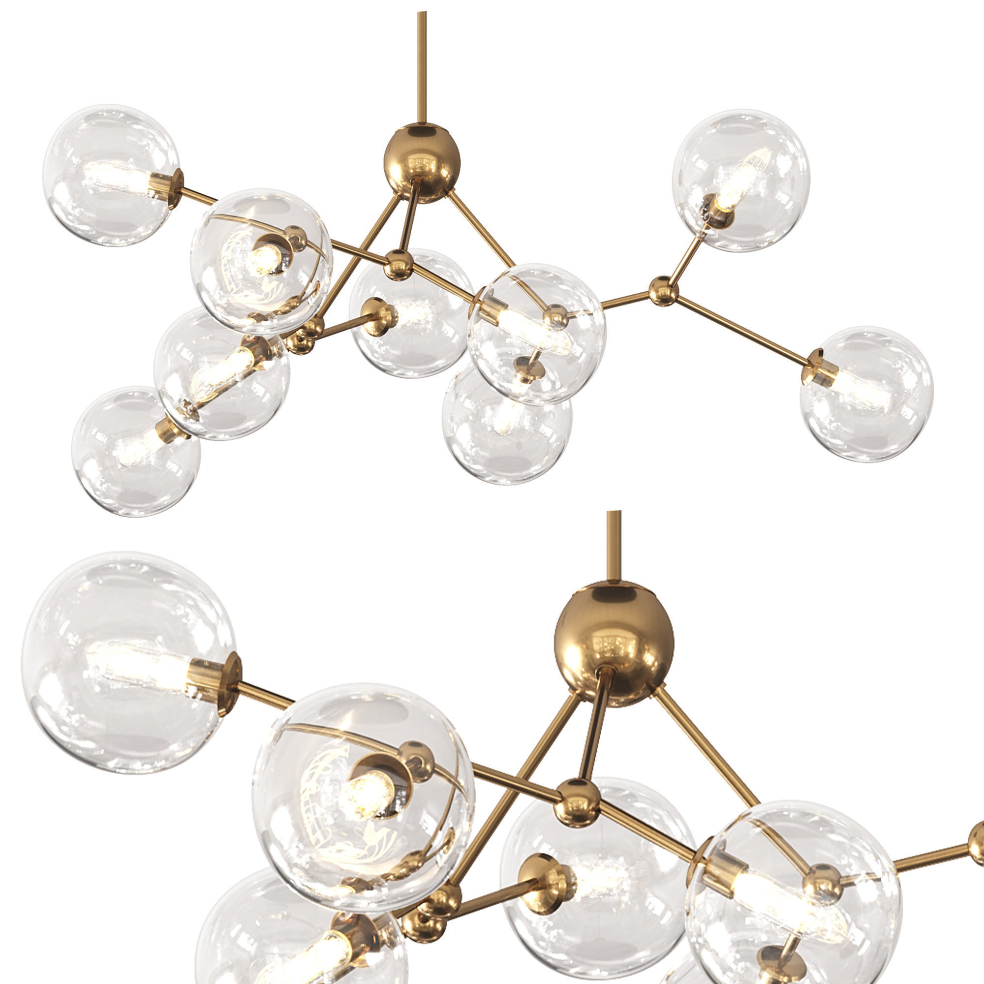 Chandelier Gallotti   Radice Branches  3D model_1