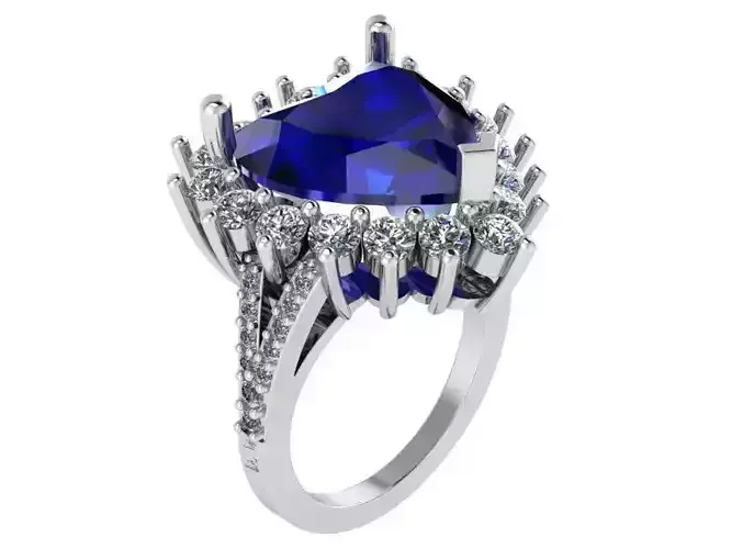 Heart Cluster Ring 0738