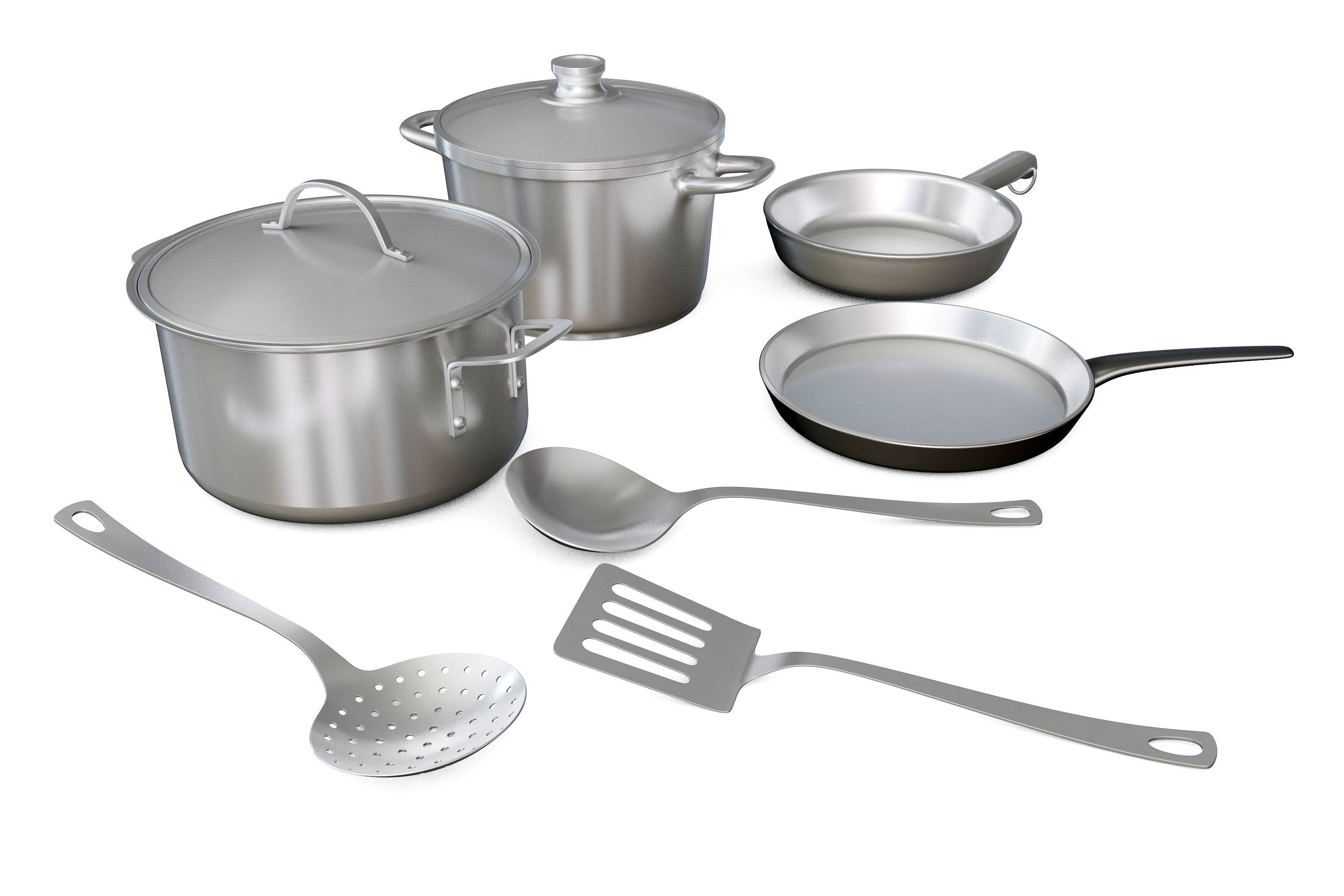 Cookware Set 3D model_1