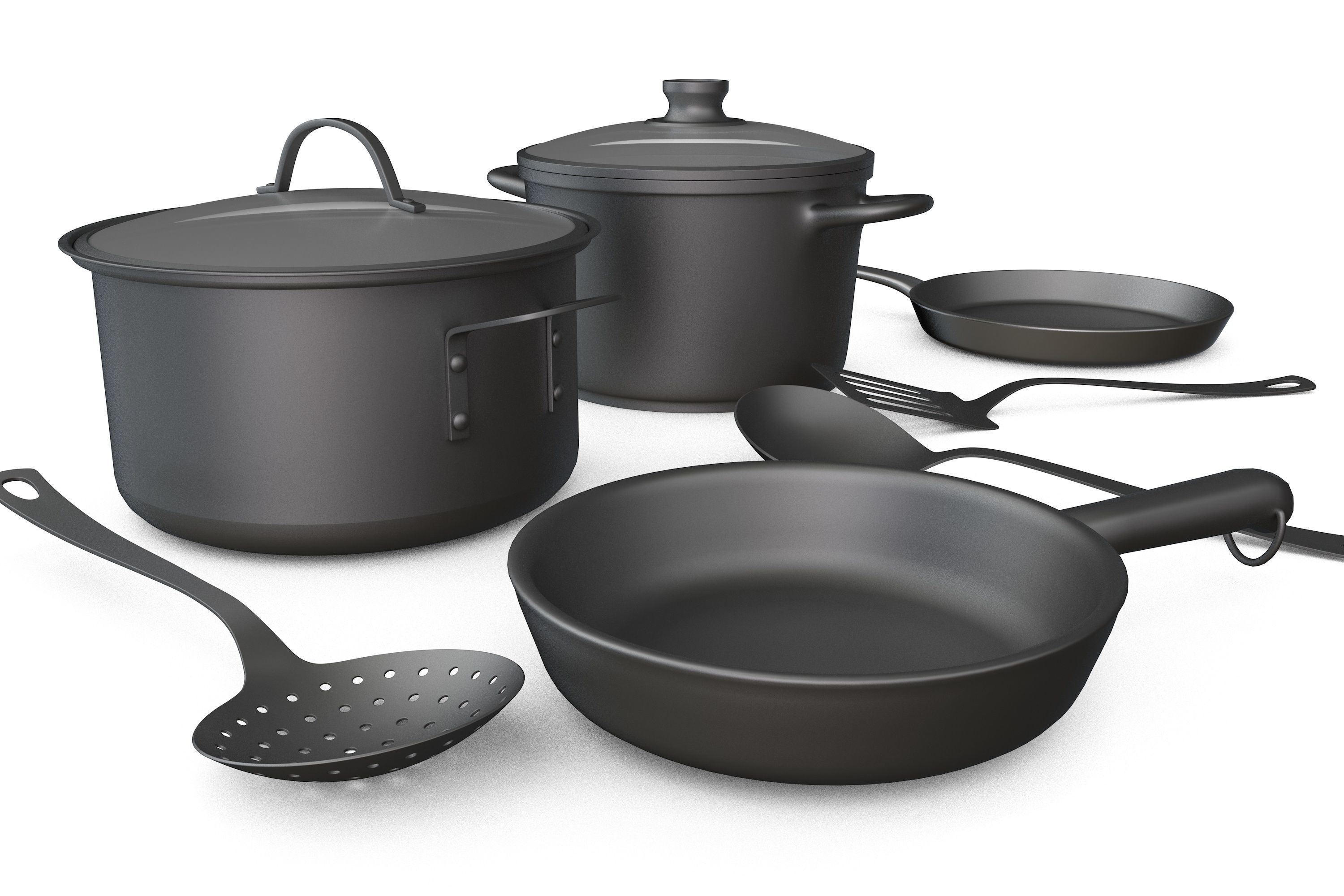 Cookware Set 3D model_2
