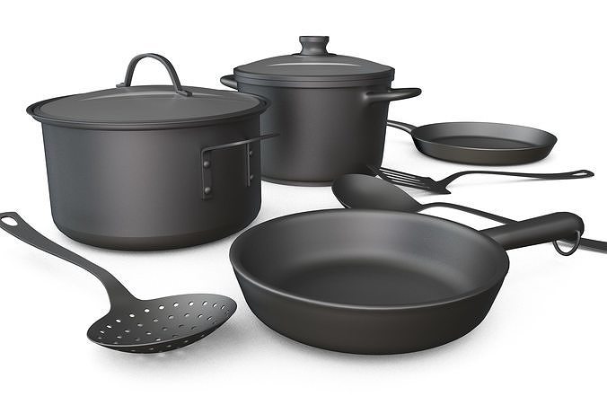 Cookware Set 3D model 3