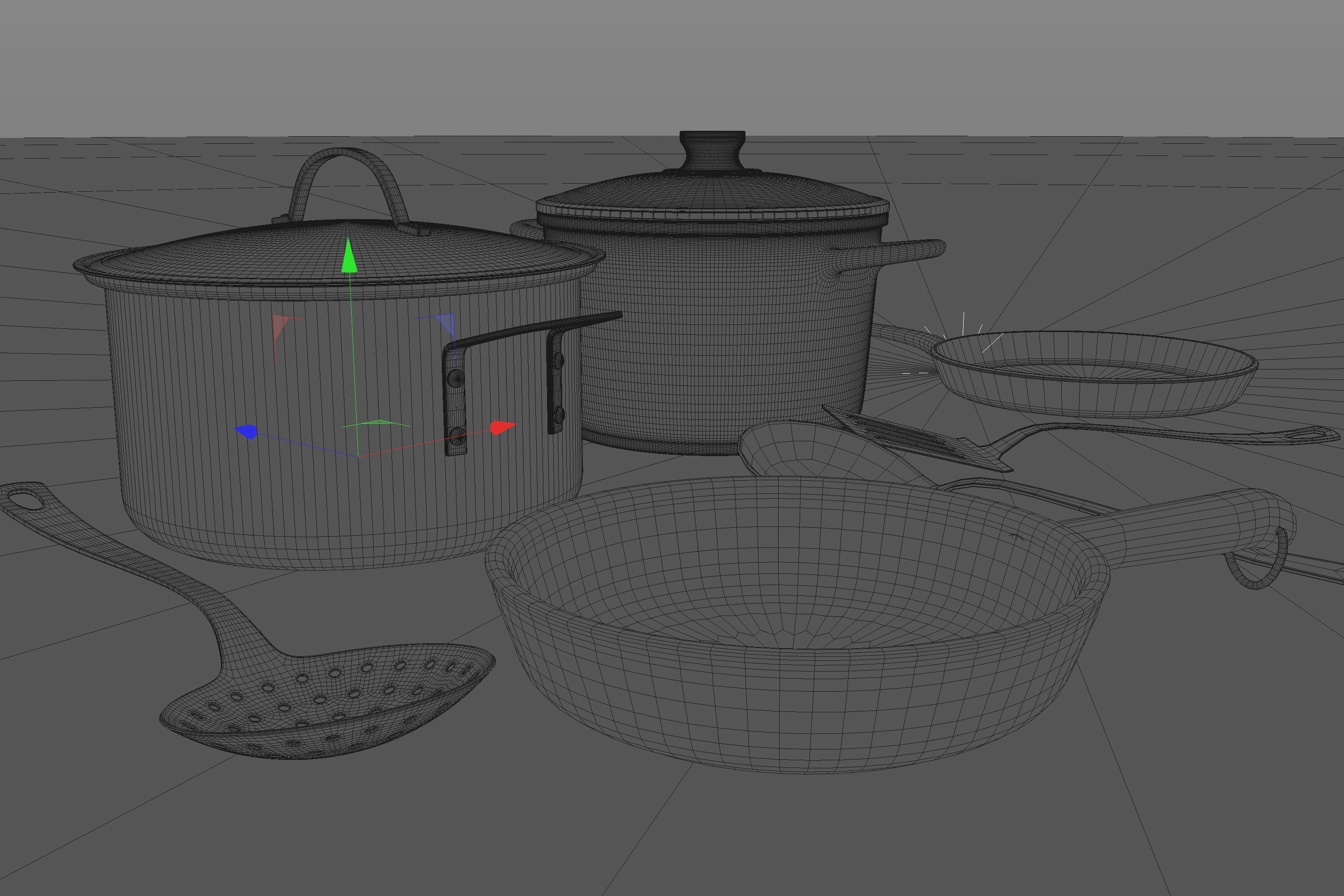Cookware Set 3D model_5