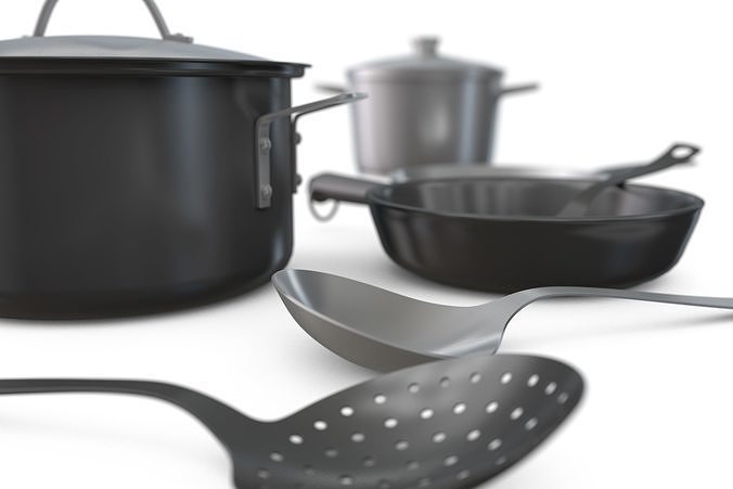 Cookware Set 3D model 5