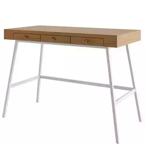 Wooden Desk 3D model