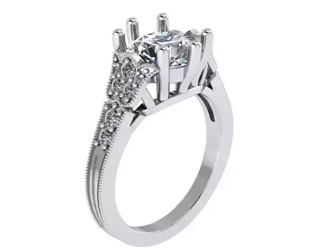 Round Diamond Ring 0741