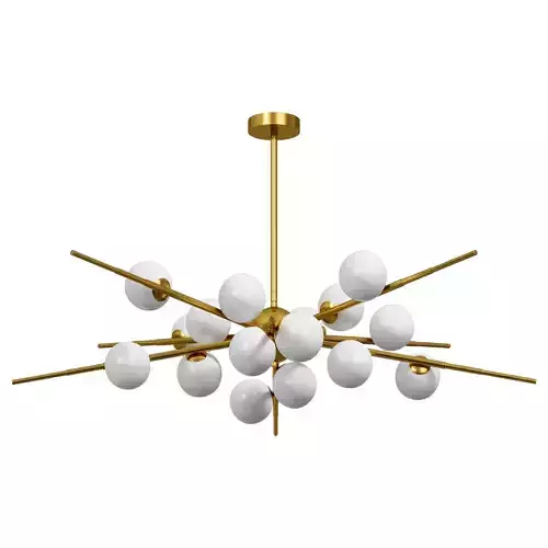 Cherry Bomb 16 balls Gold chandelier