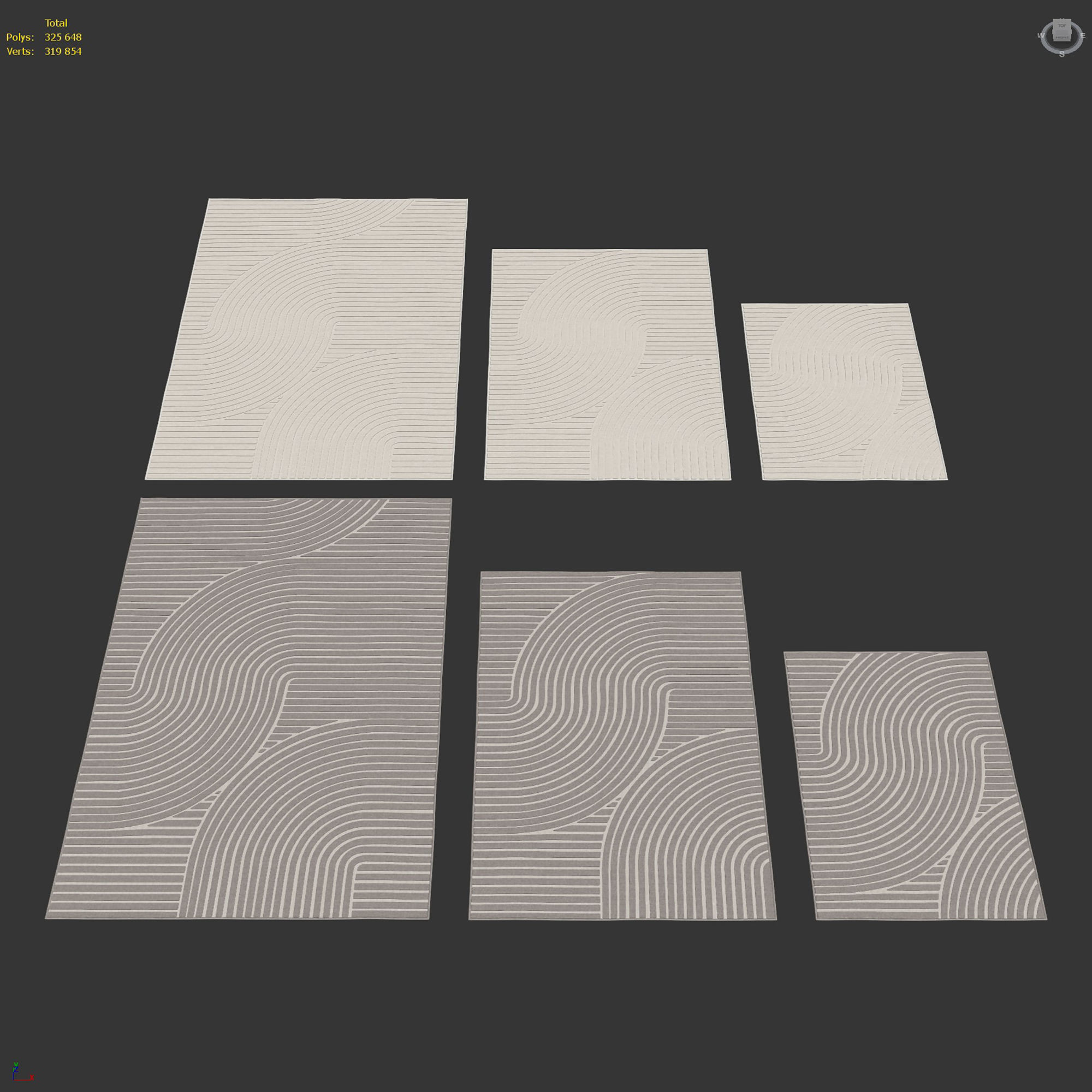 Benuta Mars carpet 3D model_7