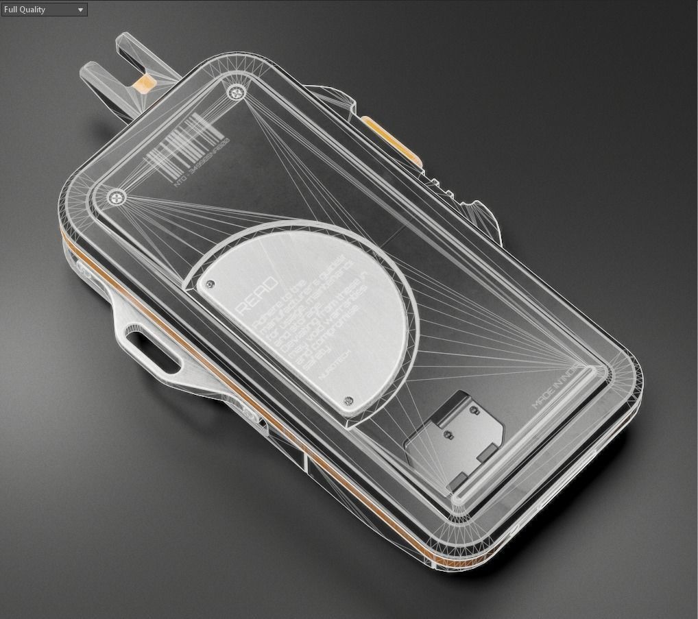 Sci-fi Controller V32 PBR Low-poly 3D model_17