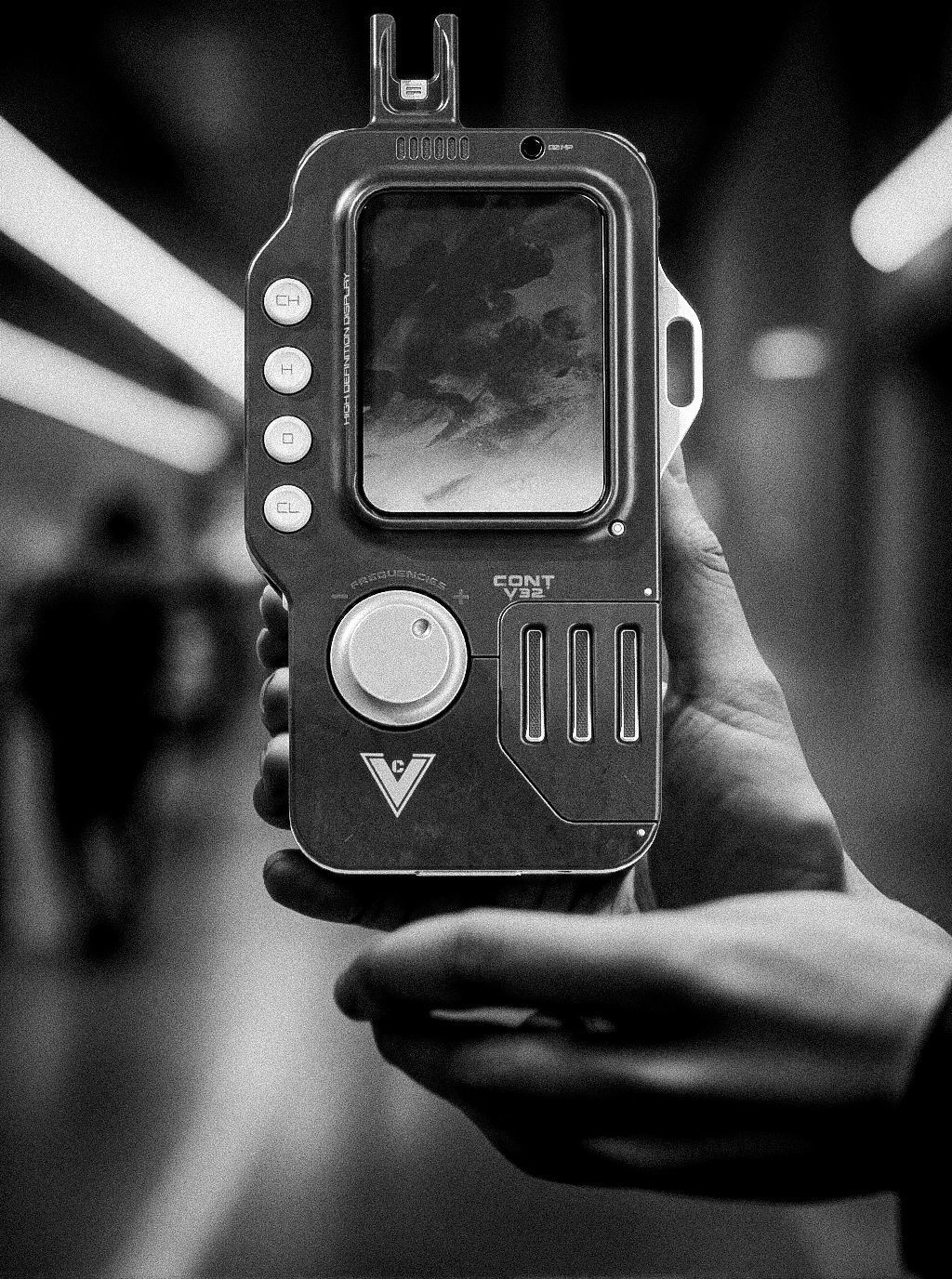 Sci-fi Controller V32 PBR Low-poly 3D model_12