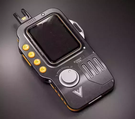 Sci-fi Controller V32 PBR Low-poly 3D model