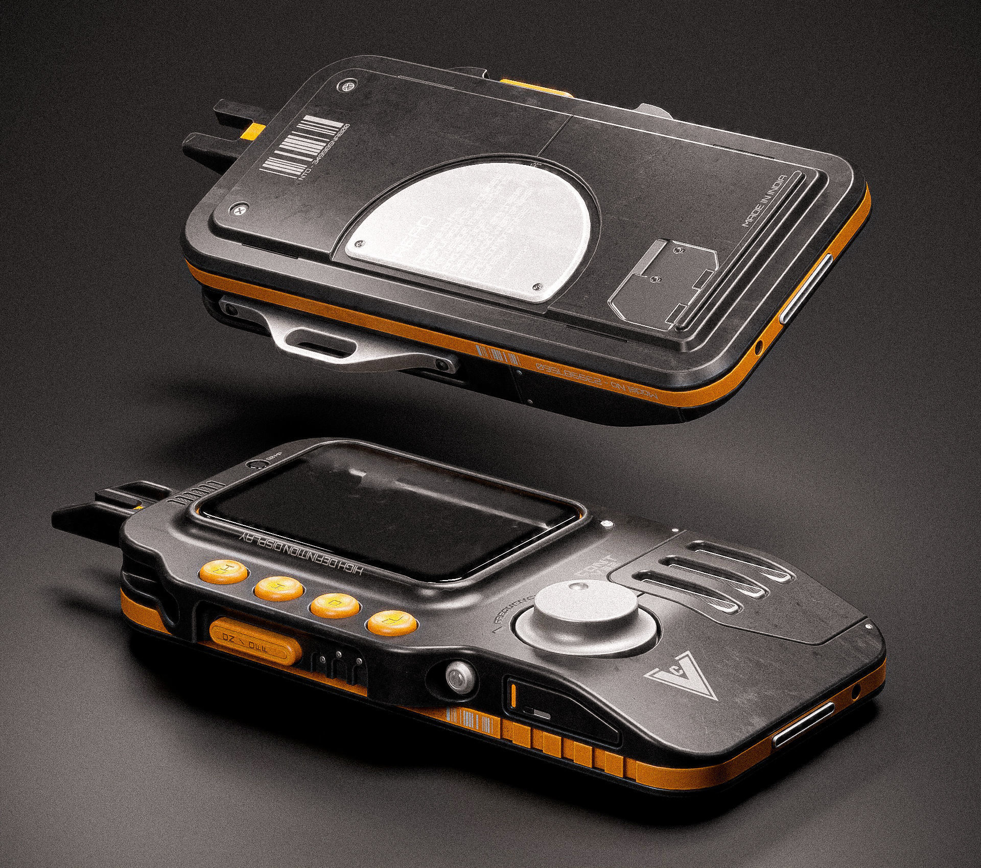 Sci-fi Controller V32 PBR Low-poly 3D model_3