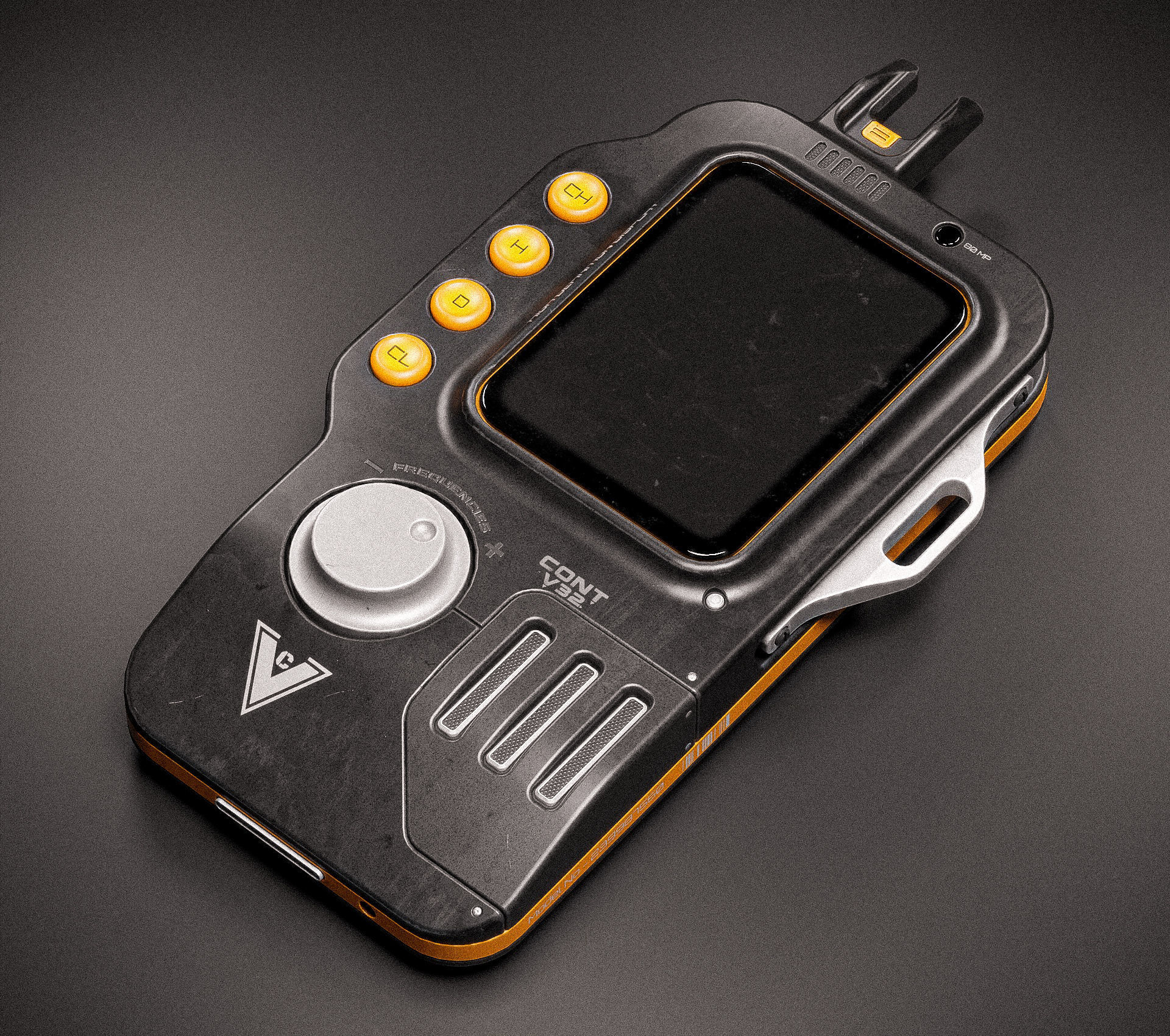 Sci-fi Controller V32 PBR Low-poly 3D model_2